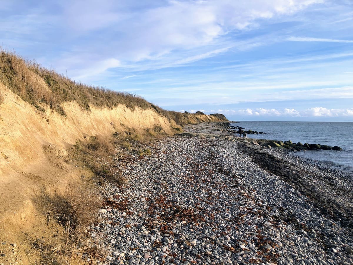Strand an Gedser Odde, Dänemarks südlichstem Punkt