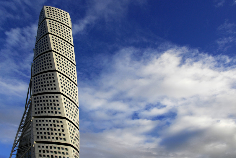 Der spektakuläre Turning Torso, das höchste Gebäude Skandinaviens